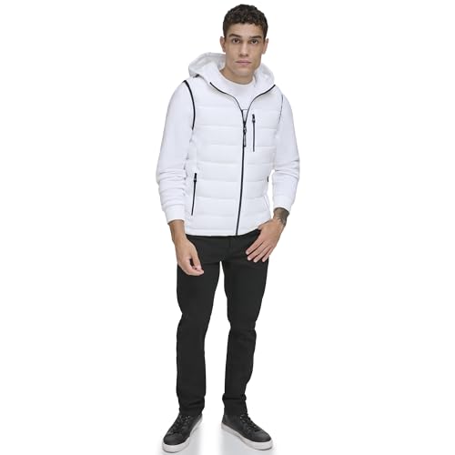 Calvin Klein Herren Puffer Vest Jacke, Weiss/opulenter Garten, XL Calvin Klein Herren Puffer Vest Jacke, Weiss/opulenter Garten, XL von Calvin Klein
