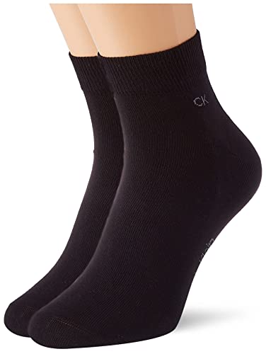 Calvin Klein Herren Quarter Socken, Schwarz, 39/42 (2er Pack) von Calvin Klein