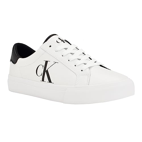 Calvin Klein Herren Rex Sneaker, Weiß/Schwarz, 45 EU von Calvin Klein