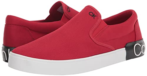 Calvin Klein Herren Ryor Sneaker, Chili Pepper Red Canvas 600, 45 EU von Calvin Klein