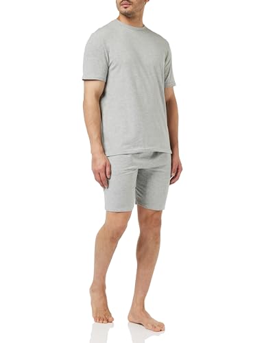 Calvin Klein Herren Pyjama-Set Kurz, Grau (Grey Heather), XL von Calvin Klein