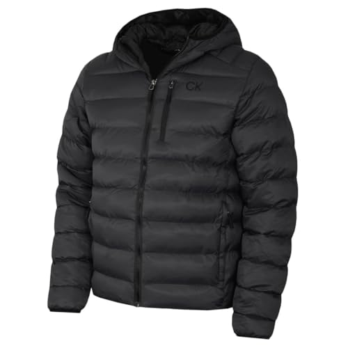 Calvin Klein Herren San Gabriel gewebt Jacke - Anthrazit/Schwarz - S von Calvin Klein