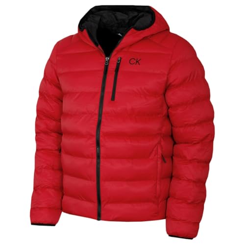 Calvin Klein Herren San Gabriel gewebt Jacke - Cayenne - S von Calvin Klein