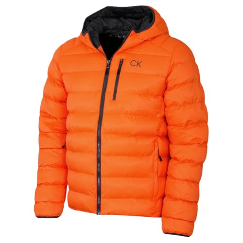 Calvin Klein Herren San Gabriel gewebt Jacke - Feuerorange - XL von Calvin Klein