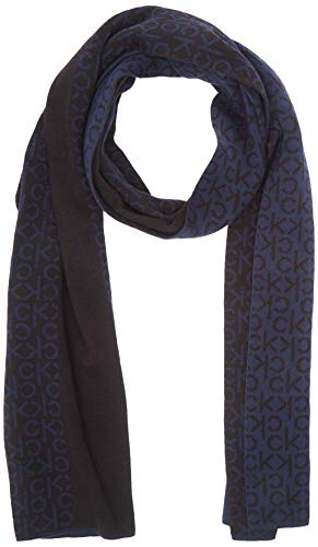 Calvin Klein Herren INDUSTRIAL MONO KNITTED SCARF M Schal,,per pack Blau (BLUE BAI),One Size (Herstellergröße:OS) von Calvin Klein
