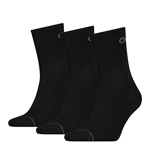 Calvin Klein Herren Short sock Calvin Klein Men's Quarter Socks 3 Pack, Schwarz, Einheitsgröße von Calvin Klein