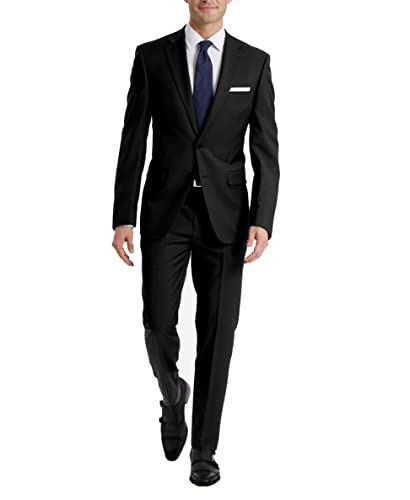 Calvin Klein Herren Slim Fit Separates Business-Anzug Hosen-Set, Schwarz, 40W / 32L von Calvin Klein