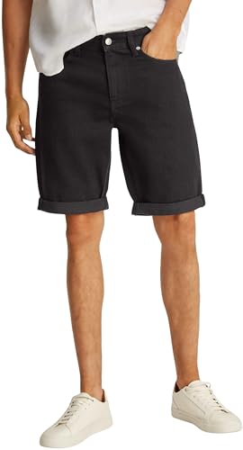 Calvin Klein Herren Slim J30J327514 Shorts mit 5 Taschen, Denim (Denim Black), 38W von Calvin Klein