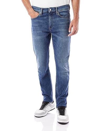 Calvin Klein Herren Slim Taper Jeans, blu, 31W / 32L von Calvin Klein