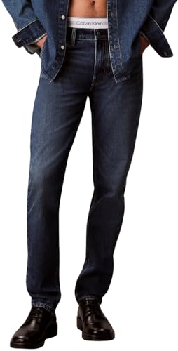Calvin Klein Herren Slim Taper Lv04Rb758G Jeans, Blue (Sahara Sand), Bundweite: 97 cm, beinlänge: 81 cm (38 W / 32 L) von Calvin Klein