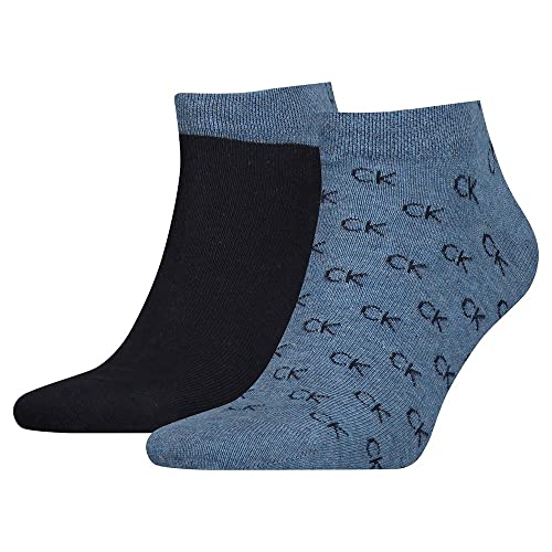 Calvin Klein Herren Sneaker Socken, Marineblau, 43/46 (2er Pack) von Calvin Klein