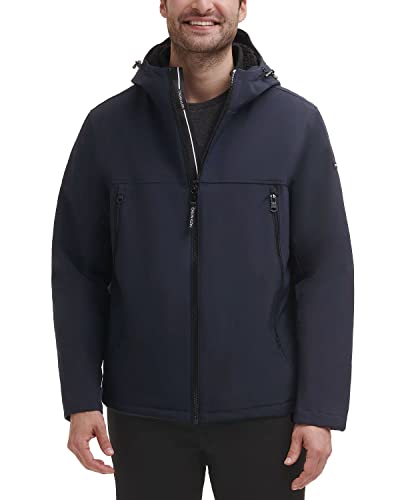 Calvin Klein Herren Soft-Shell Jacket Jacke, Sherpa Lined True Navy, M von Calvin Klein