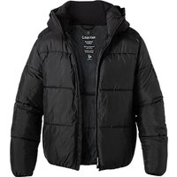 Calvin Klein Herren Steppjacke schwarz Mikrofaser unifarben von Calvin Klein