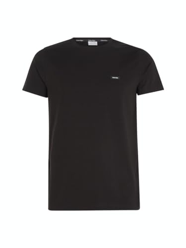 Calvin Klein Herren Stretch Slim Fit T-Shirt K10K112724 Andere Strickoberteile, Schwarz (Ck Black), M von Calvin Klein