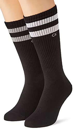 Calvin Klein Herren Crew Socken, Schwarz, 39/42 (2er Pack) von Calvin Klein