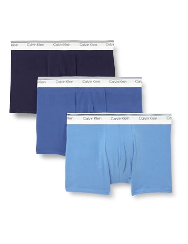 Calvin Klein Herren 3 Pk 000Np2817A Trunk, Multi (PCT/DFT/SIL), L von Calvin Klein