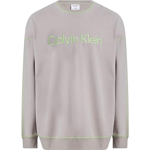 Calvin Klein Herren Sweatshirt L/S Baumwolle, Beige (Satelite), S von Calvin Klein