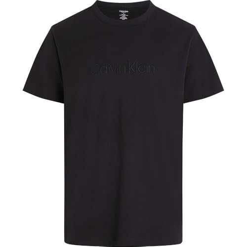 Calvin Klein Herren T-Shirt Kurzarm Crew Neck Rundhalsausschnitt, Schwarz (Black), M von Calvin Klein