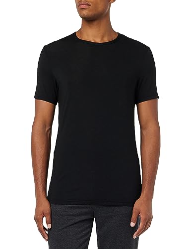 Calvin Klein Herren T-Shirt Kurzarm Rundhalsausschnitt, Schwarz (Black), M von Calvin Klein