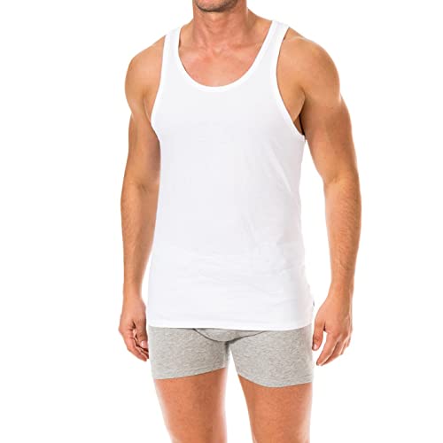 Calvin Klein Herren 2er Pack Tank Tops Slim Fit , Weiß (White), L von Calvin Klein