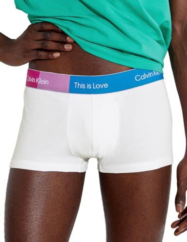 Calvin Klein Herren Trunk, White/Blue, M von Calvin Klein