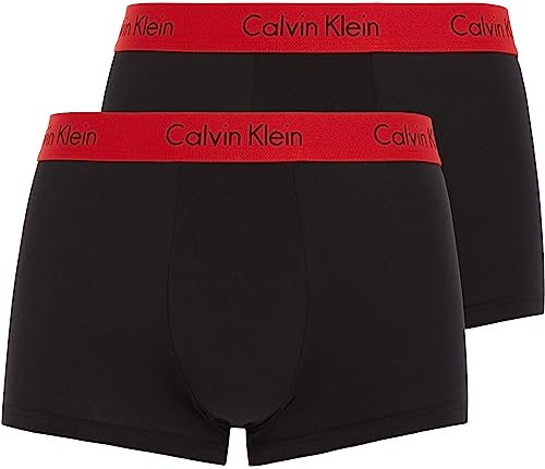 Calvin Klein Trunk 2Pk Trunk, Herren, Schwarz (Black W Impact Wb), M von Calvin Klein