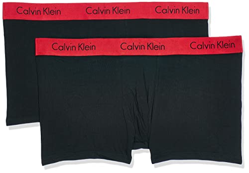 Calvin Klein Herren Trunk 2pk Boxershorts, Black W Impact Wb, S von Calvin Klein Jeans