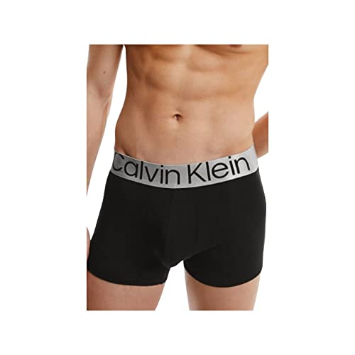 Calvin Klein Herren 3er Pack Boxershorts Trunks Baumwolle mit Stretch, Mehrfarbig (Black/White/Grey Heather), XS von Calvin Klein