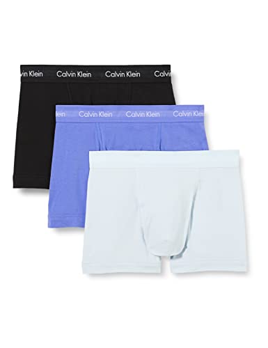 Calvin Klein Herren Trunk 3PK Badehose, Zero Below/Dark Lavendar/Black, XL (3er Pack) von Calvin Klein