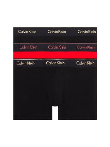 Calvin Klein Herren Trunk 3Pk 73A Retroshorts, B-W Bk Wb, Rg-Bk Wb, B-Bk Wb, S von Calvin Klein