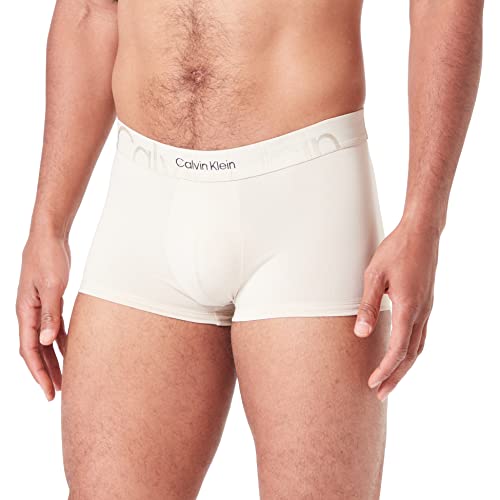 Calvin Klein Herren-Trunkhose mit niedriger Taille, Mudstone, M, cremefarben von Calvin Klein