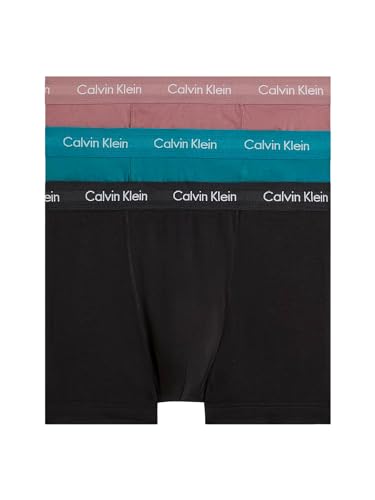 Calvin Klein Herren U2662g Boxershorts, Schwarz/Capri Rose/Ocean Depths, XL (3er Pack) von Calvin Klein