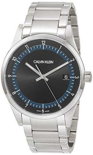 Calvin Klein Herren-Uhren Analog Quarz One Size Silber 32012766 von Calvin Klein