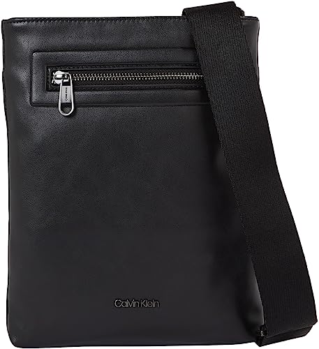 Calvin Klein Herren Umhängetasche Elevated Pu Klein, Schwarz (Ck Black Smooth), Onesize von Calvin Klein