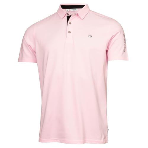 Calvin Klein Herren Uni Golf Poloshirt - Baby Pink - XXXL von Calvin Klein