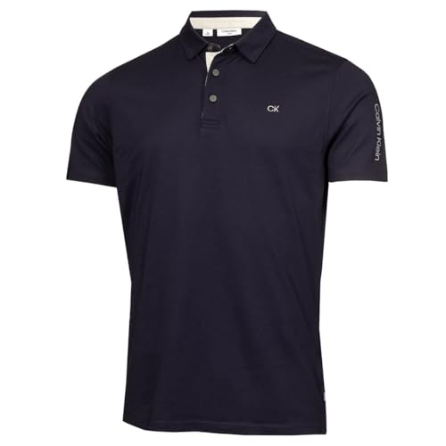 Calvin Klein Herren Uni Golf Poloshirt - Marine - XL von Calvin Klein