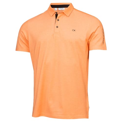 Calvin Klein Herren Uni Golf Poloshirt - Orange - XXXL von Calvin Klein