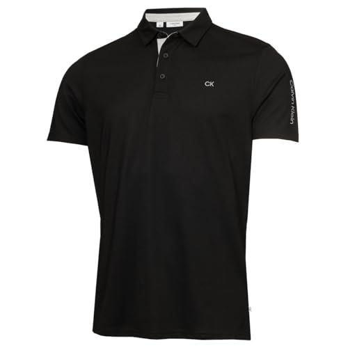 Calvin Klein Herren Uni Golf Poloshirt - Schwarz - M von Calvin Klein