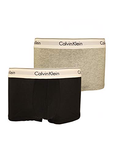 Calvin Klein Herren Unterwäsche Boxershort 2er Pack Low Rise Trunk S Mehrfarbig von Calvin Klein