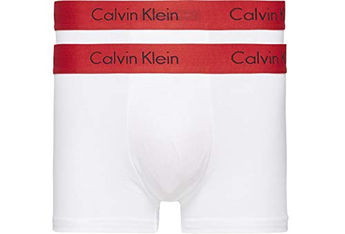 Calvin Klein Herren Unterwäsche Boxershort 2er Pack Trunk Gr. XL Weiß NB1463A von Calvin Klein