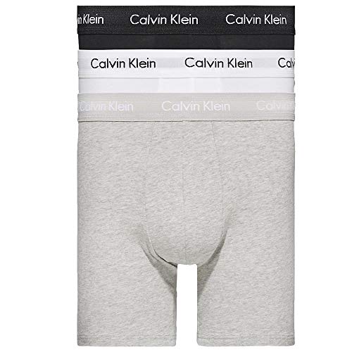 Calvin Klein Herren Unterwäsche Boxershort 3er Pack Boxer Brief Gr. M Mehrfarbig von Calvin Klein