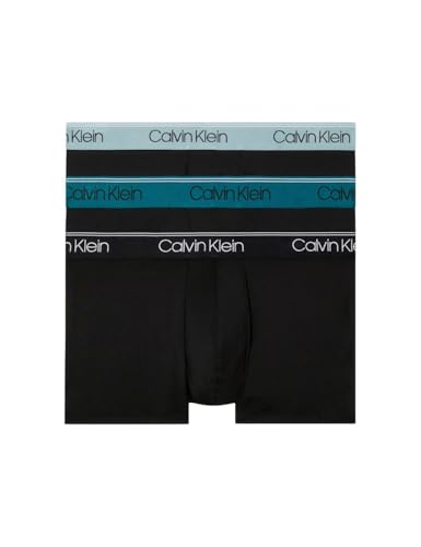 Calvin Klein Herren Unterwäsche Boxershorts Low Rise Trunk 3er Pack S Schwarz von Calvin Klein