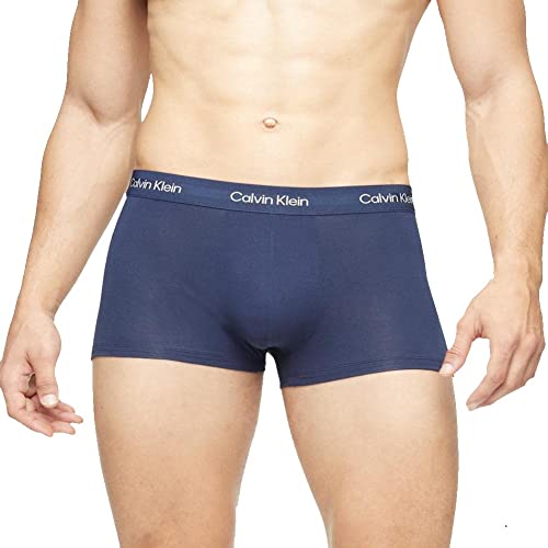 Calvin Klein Herren Unterwäsche Ultra Soft Modern Modal Trunk Badehose, Blau (Blue Shadow), Medium von Calvin Klein