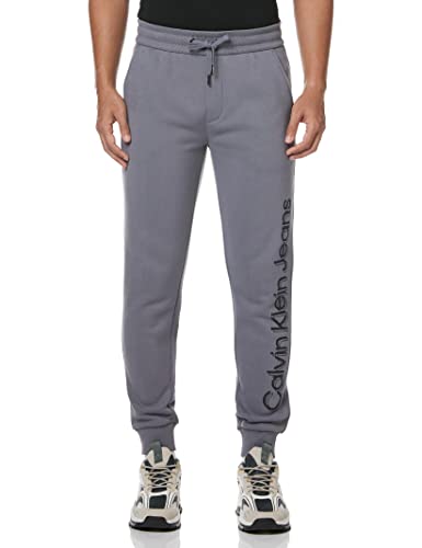 Calvin Klein Herren Vertikal Bold Institt Freizeithose, Fossil Grey, XXL von Calvin Klein