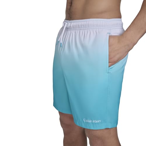 Calvin Klein Herren Volley Quick Dry Lightweight Swim Trunk Badehose, Atlantis, L von Calvin Klein