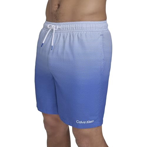 Calvin Klein Herren Volley Quick Dry Lightweight Swim Trunk Badehose, Blau, L von Calvin Klein