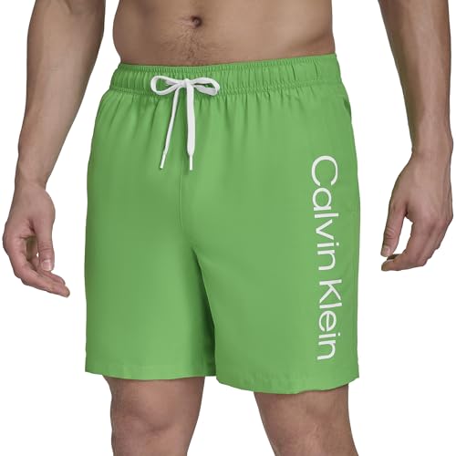 Calvin Klein Herren Volley Quick Dry Lightweight Swim Trunk Badehose, Grün, M von Calvin Klein