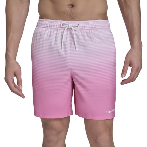 Calvin Klein Herren Volley Quick Dry Lightweight Swim Trunk Badehose, Knallpink (Hot Pink), XXL von Calvin Klein