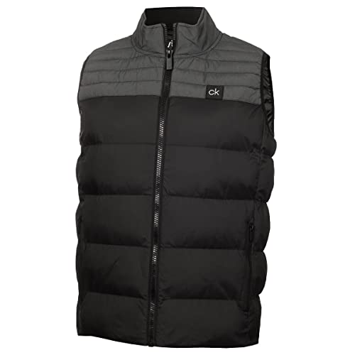 Calvin Klein Herren Voltron gepolsterte wasserfeste Golfgilet - Schwarz - L von Calvin Klein