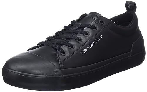 Calvin Klein Herren Vulcanized Laceup Low LTH YM0YM00795 Runner Sneaker, Schwarz (Triple Black), 40 EU von Calvin Klein